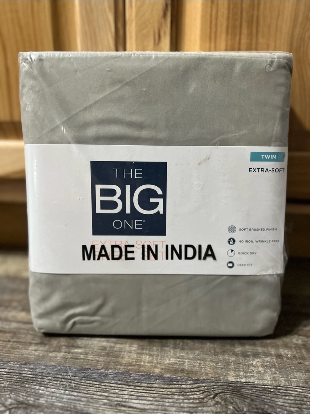 The Big One Twin Extra-Soft Sheet Set - Light Gray